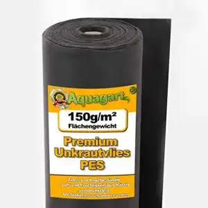 Unkrautvlies 150g Aquagart Unkrautvlies schwarz PES