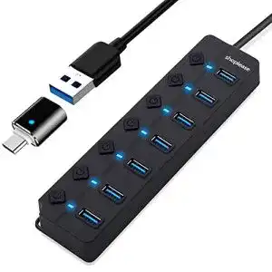 USB-Hub 7 Port shoplease USB 3.0 Splitter, tragbar