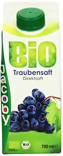 Traubensaft Jacoby Bio , 8er Pack (8 x 750 ml)