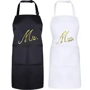 Kochschürze Syhood 2 Stück Mr. and Mrs. Küche Schürze Set
