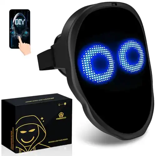 LED-Maske megoo Led Masken mit Bluetooth programmierbar