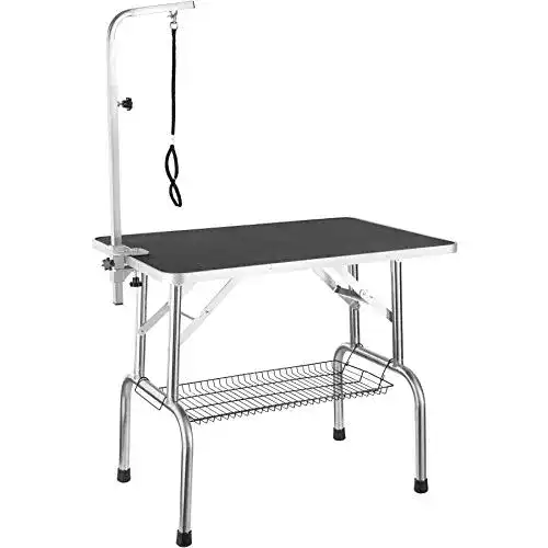 Trimmtisch TecTake 402890 mit höhenverstellbarem Galgen