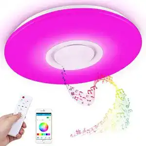 LED-Deckenleuchte mit Lautsprecher Molbory, mit Fernbedienung