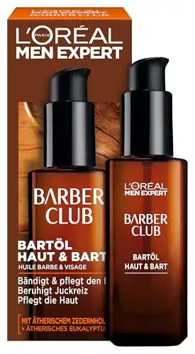 Bartöl L’Oréal Men Expert mit Zedernholzöl, 1 x 30 ml