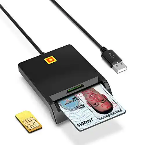 Sim-Kartenleser Rocketek USB Smartcard Reader Chipkartenleser