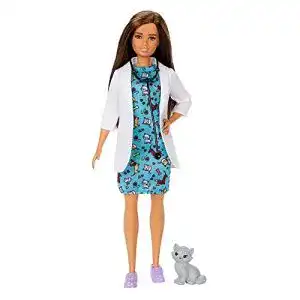 Barbie-Puppe Barbie GJL63 Brünette Tierärztin-Puppe