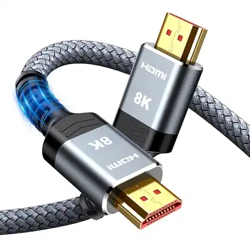 8K-HDMI-Kabel SNOWKIDS HDMI 2.1 Kabel 8K 1M, 2.1 48Gbps Highspeed