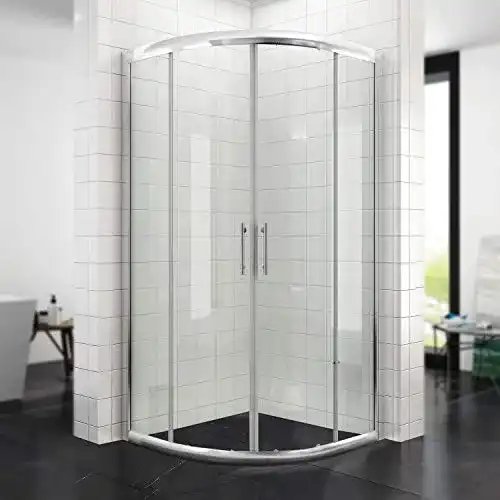 Runddusche SONNI Viertelkreis 90x90cm ohne Duschtasse