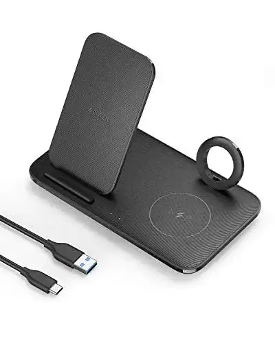 Apple-Ladestation-3-in-1 Anker PowerWave 3-in-1 Qi-zertifiziert