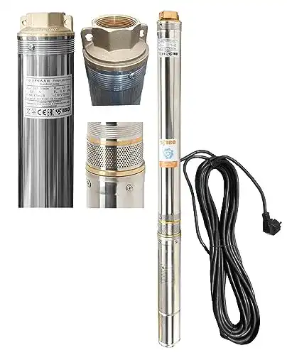 Tiefbrunnenpumpe IBO 6300l/h 230V 0,8 kW Ø90 mm Edestahl