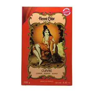 Henna-Pulver Henne Color HENNA Color Pulver kupferrot CUIVRE