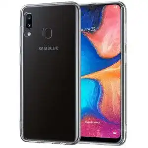 Samsung-Galaxy-A20-Hülle NEW’C Ultra transparent Silikon Gel