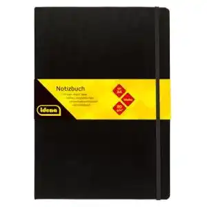 Notizbuch Idena 10053, DIN A4, blanko, Papier cremefarben