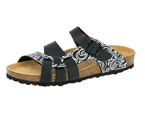 Pantoletten Damen Lico BIOLINE LADY SOFT Pantoletten, Schwarz