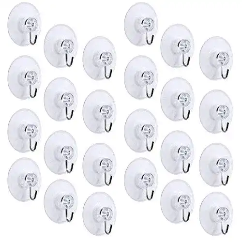 Saughaken FOGAWA 24pcs Saugnapf Haken mit Saugnapf