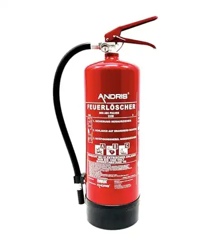 Feuerlöscher 6kg ANDRIS 6kg ABC Pulver Orig. ® mit Halterung