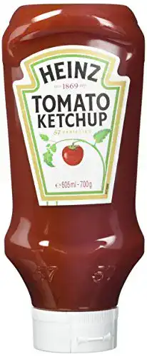 Ketchup HEINZ Tomato, Kopfsteher-Dosierflasche, (5 x 605 ml)