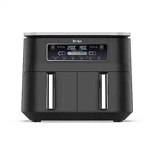 Heißluftfritteuse 2 Fächer Ninja [AF300EU], Schwarz, Foodi