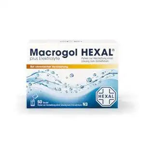 Macrogol Hexal plus Elektrolyte Pulver, 50 St