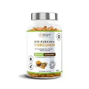 Bio-Kurkuma-Kapseln VitaBright 1380mg pro Portion 120 Kapseln