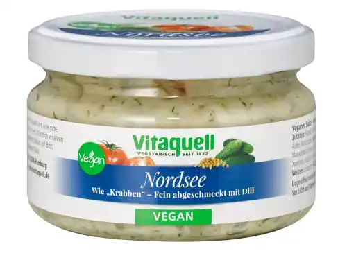 Die beste Veganer Brotaufstrich Vitaquell Nordsee-Salat Vegan, 180 g 2026 Test Bestseller Veganer Brotaufstrich Vitaquell Nordsee-Salat Vegan, 180 g