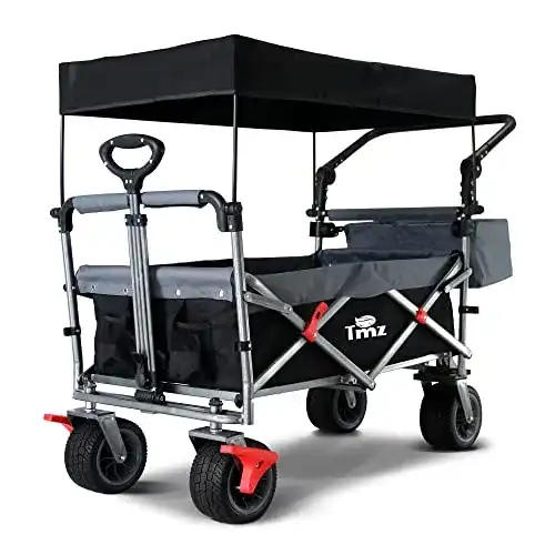 Bollerwagen mit Dach TMZ Faltbar , Klappbar Handwagen für Kinder