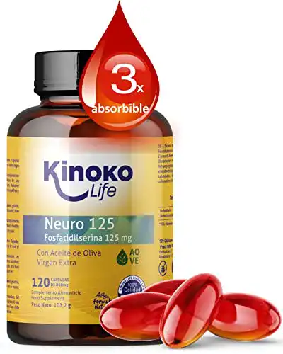 Phosphatidylserin Kinoko life NEURO 125 | 125 mg Rein | 120