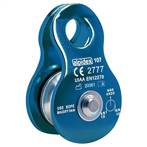Umlenkrolle ALPIDEX Seilrolle 20 kN – geeignet für Seile bis 11 mm