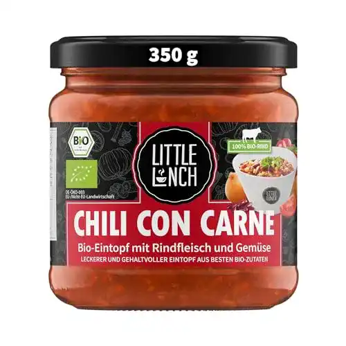Chili con Carne Little Lunch Bio Eintopf 350ml, 100% Bio-Rindfleisch
