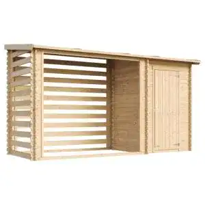 Holzunterstand TIMBELA Geräteschuppen Holz M205 – Gartenhaus Holz