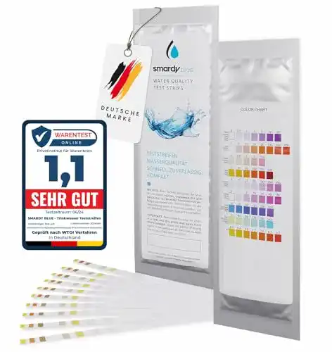 Wasserteststreifen SMARDY Set 10x 9in1 Trinkwasser Schnelltest