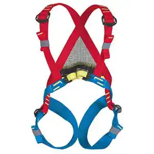 Klettergurt Kinder Beal Bambi Ii Kletterbaum, blau/rot