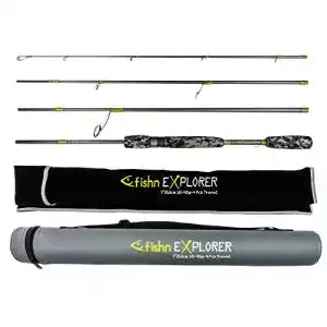 Hechtrute FISHN Reise Angelrute Explorer Reiserute – 213cm, 4-Teilig