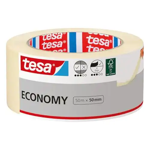 Die beste Klebeband tesa Malerband ECONOMY Vielseitig, 50 m x 50 mm 2026 Test Bestseller Klebeband tesa Malerband ECONOMY Vielseitig, 50 m x 50 mm