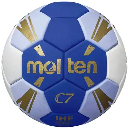 Handball GrÃ¶Ãe 0 Molten C7 Trainingsball blau/weiß/Gold 0
