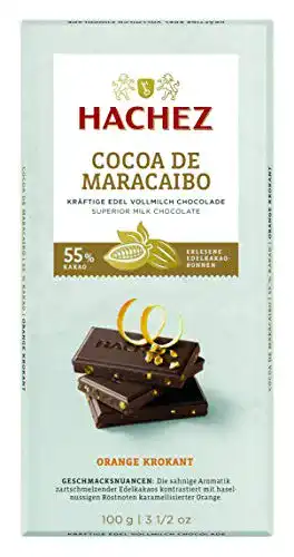 Hachez-Schokolade Hachez, Cocoa de Maracaibo Orange-Krokant
