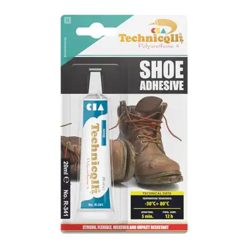 Gummikleber Technicqll Kleber für Schuhe Leder, Gummi, 20 ml