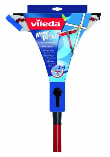 Fensterwischer Vileda Profi mit Stiel, Abzieher und Einwascher