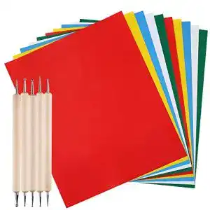 Kohlepapier AFUNTA 10 Stück Transferpapier mit 5 Prägestiften
