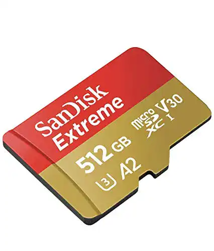 microSD (512 GB) SanDisk Extreme microSDXC UHS-I + Adapter