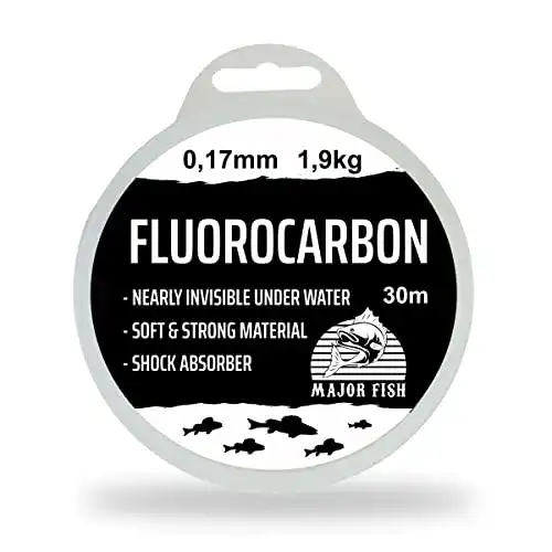 Die beste Fluorocarbon-Schnur Major Fish 100% Fluorocarbon Vorfachschnur 2026 Test Bestseller Fluorocarbon-Schnur Major Fish 100% Fluorocarbon Vorfachschnur