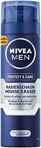 Rasierschaum Nivea Men Protect & Care im 6er Pack (6 x 200 ml)