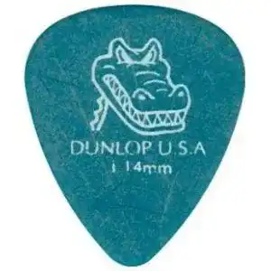 Plektrum Jim Dunlop Gator Grip Gitarren-, Dicke: 1,14 mm, 6 Stück