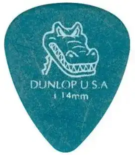 Plektrum Jim Dunlop Gator Grip Gitarren-, Dicke: 1,14 mm, 6 Stück