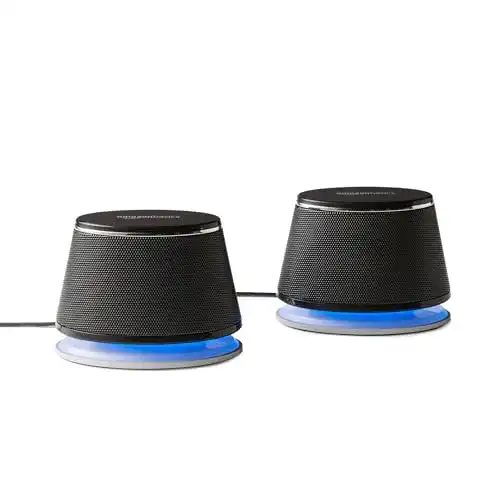 PC-Lautsprecher Amazon Basics, mit dynamischem Sound, USB