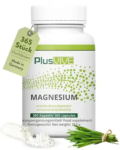 Magnesium hochdosiert Plusvive, Magnesium, 365 Kapseln
