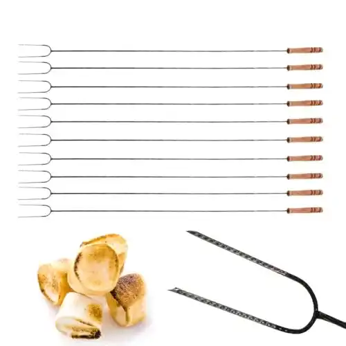 Stockbrot-Stöcke GarPet Grillspieß 100cm lang 10 Stück
