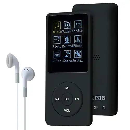 MP3-Player für Kinder COVVY 8GB, Support bis zu 64GB SD