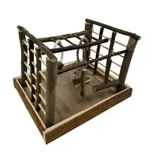 Vogelspielplatz Dehner Spielzeug Matchfield, Holz/Sisal, natur
