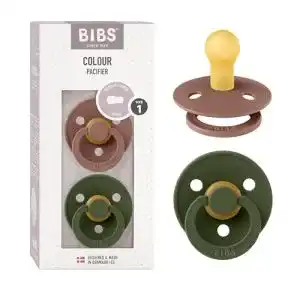 Schnuller BIBS Colour 2er-Pack, BPA-frei, Kirschform Nippel